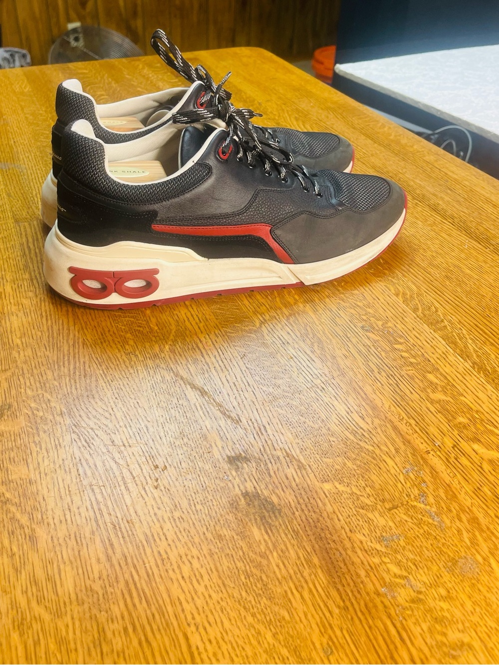 Salvatore FeMen's Black and Red Casual Sneakers - Designer Style